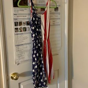 American flag, tank top style dress